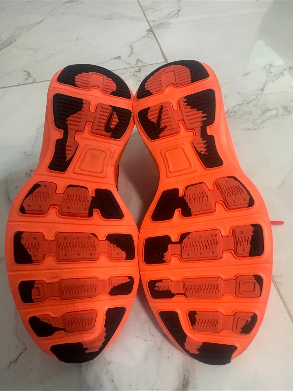 Nike Women’s Bright Orange and Black Running Sneakers